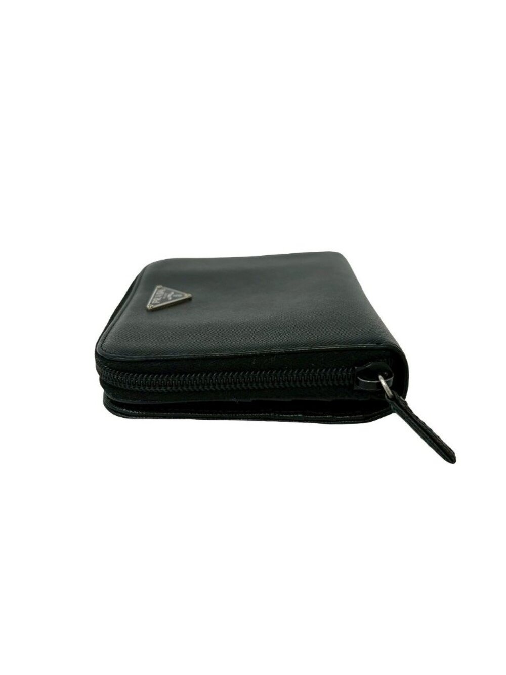Prada Saffiano Leather Bifold Wallet Mini Black - Picture 4 of 10